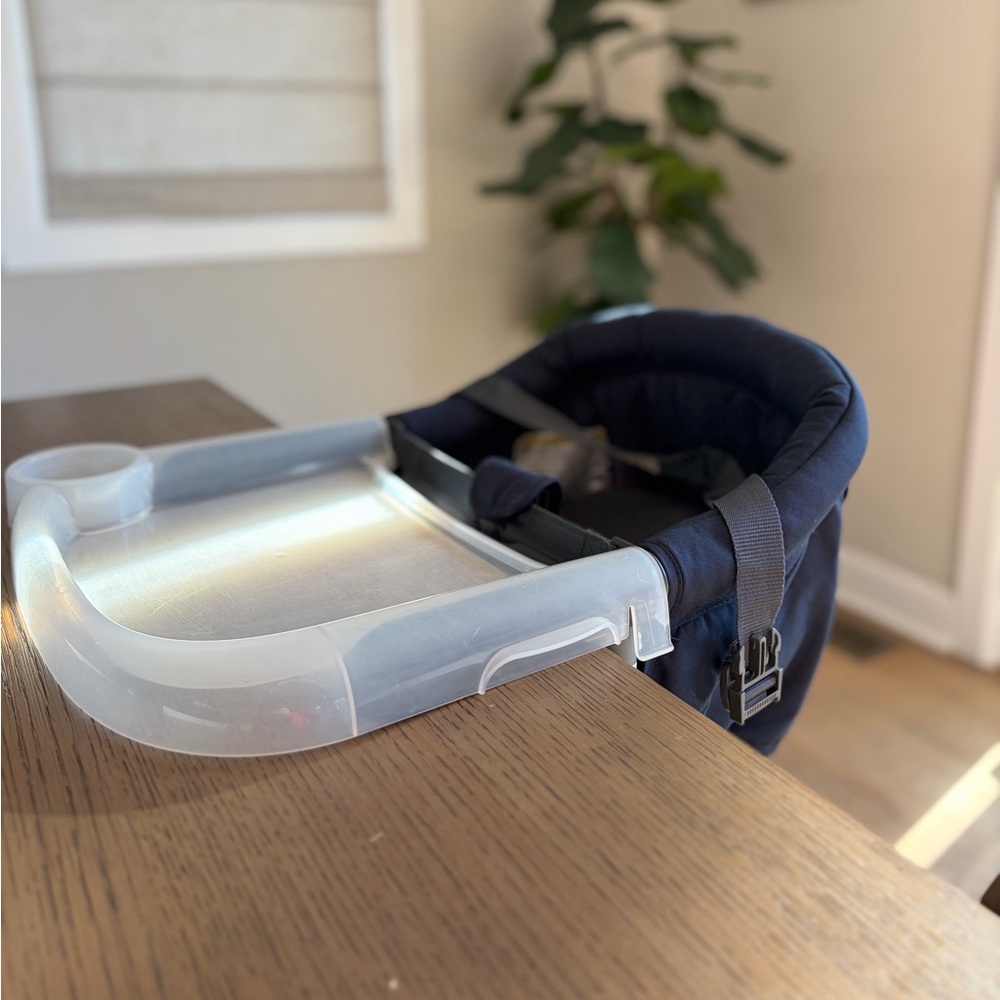 Portable Navy Blue Clip-On High Chair